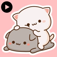 Animated Mochi Cat Stickers