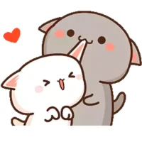 Animated Mochi Cat Stickers